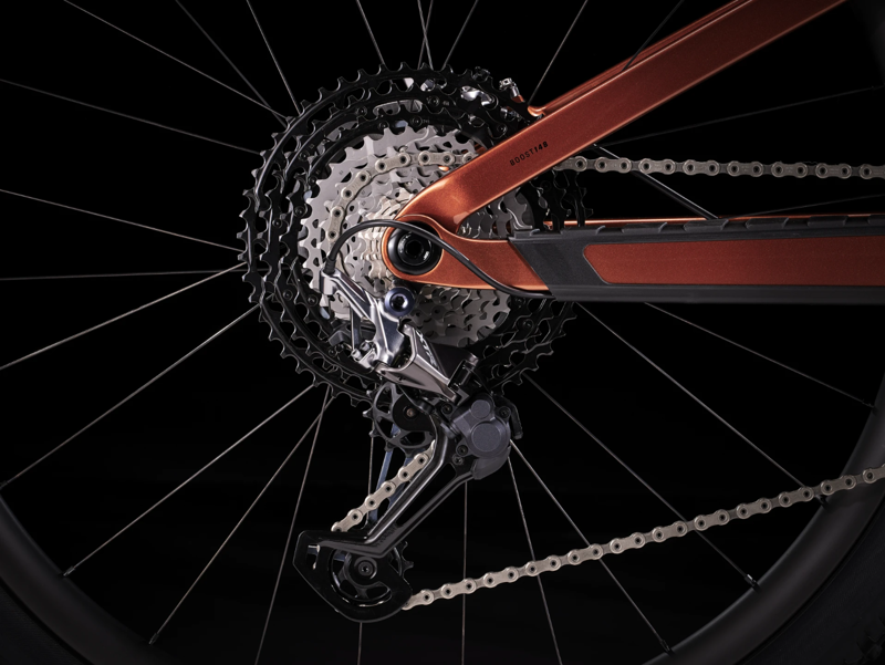 Trek Top Fuel 9.9 XTR Full Suspension Carbon Mountain Bike 2023 in Pennyflake-8